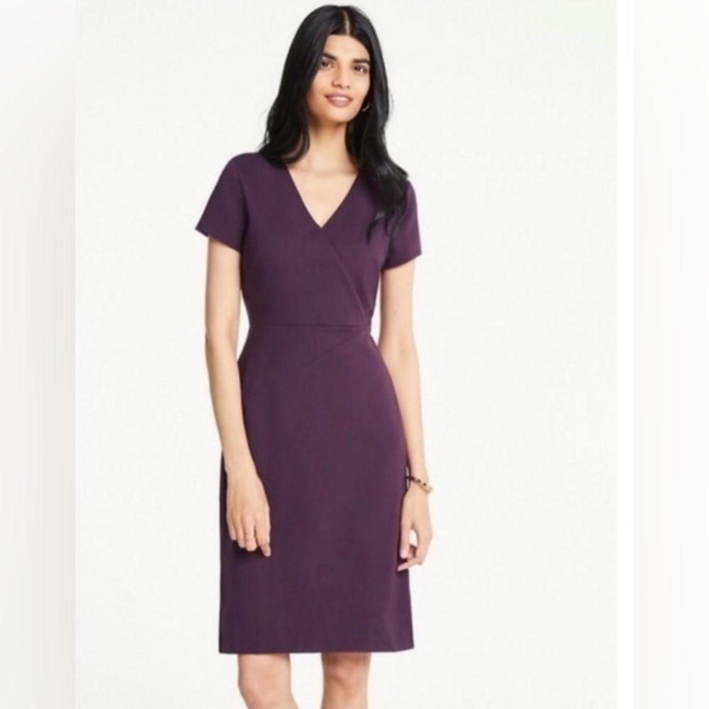 Ann Taylor Short Sleeve Sheath Dress